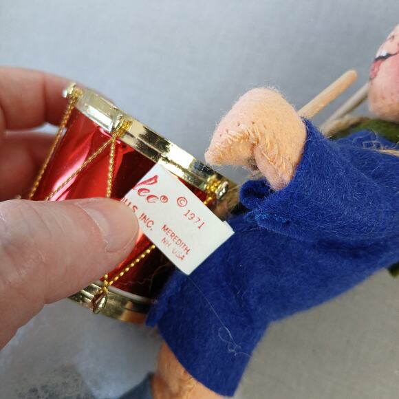 Annalee Dolls Vintage 1971 Little Drummer Boy collectible holiday decor - Picture 8 of 14